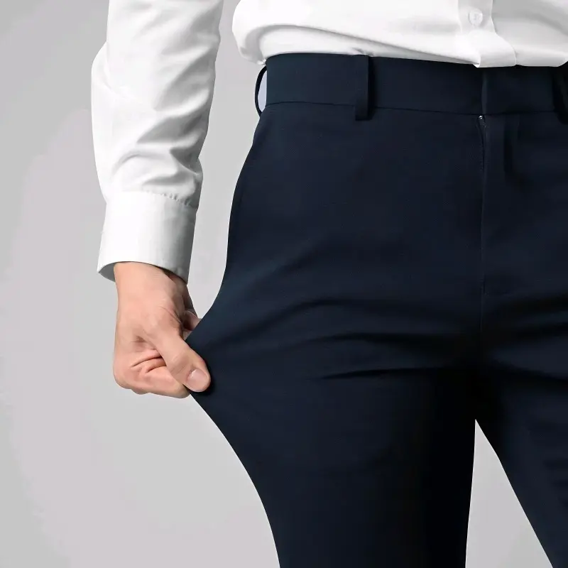 Celana Formal Pria Dewasa Slim Fit Original Bahal Wool Hitam celana bahan kerja outfit  corporate Celana Formal Celana Formal Slimfit Kantor Panjang Casual Cowok Navy Semi 5