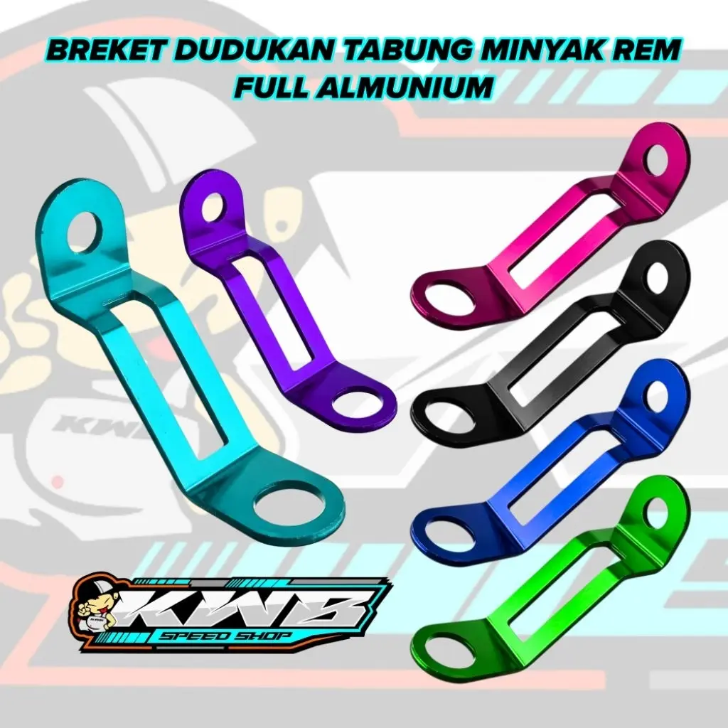 Breket Dudukan Tabung Minyak Rem Full Almunium Universal Semua Motor