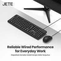 Gambar Keyboard Mouse Combo JETE MK101 Keyboard Mouse Kabel 1200 DPI Wired USB Keyboard Mouse Kantor PC Laptop Komputer Windows dari Doran Gadget Official Kota Administrasi Jakarta Pusat 4 Tokopedia