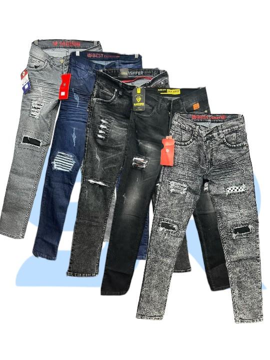 Product Introduction of Celana jeans sobek panjang pria keren dewasa slimfit Lembut Nyaman Melar sobekpria Denim Distro Skinny 25