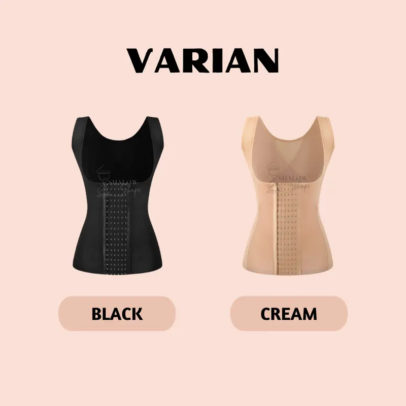 SHALOW M-5XL Kate Atasan Korset Pelangsing Perut Buncit Korset Melahirkan Korset Seamless Korset Slimming Suit Korset Penopang Tubuh Korset Longtorso 6 Pengait 4 Tulang Stagen 7