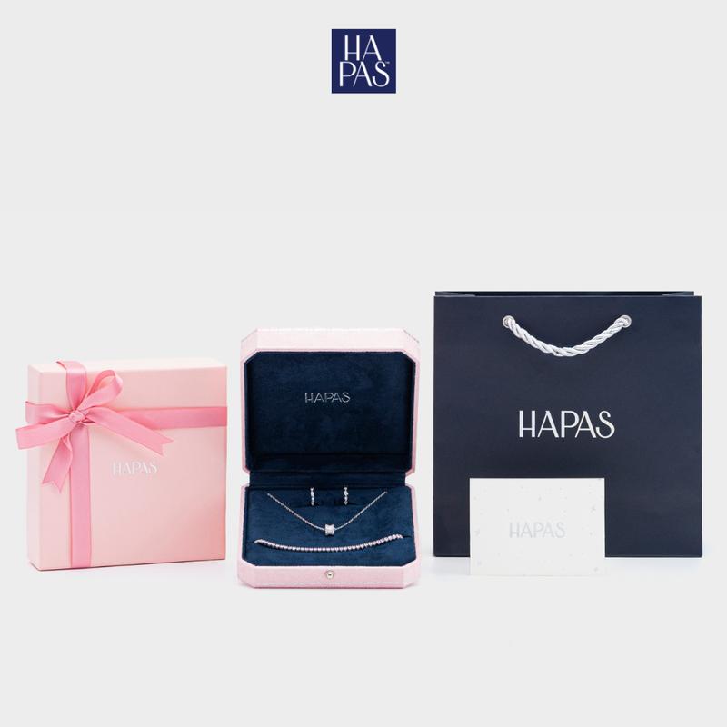 [BST HoAPAS 20.10] Bộ Quà Tặng Trang Sức "Lấp Lánh" Dây Chuyền Lắc Tay Bông Tai HAPAS - Món Quà Tặng Người Thương Dịp 20/10 CTS26076
