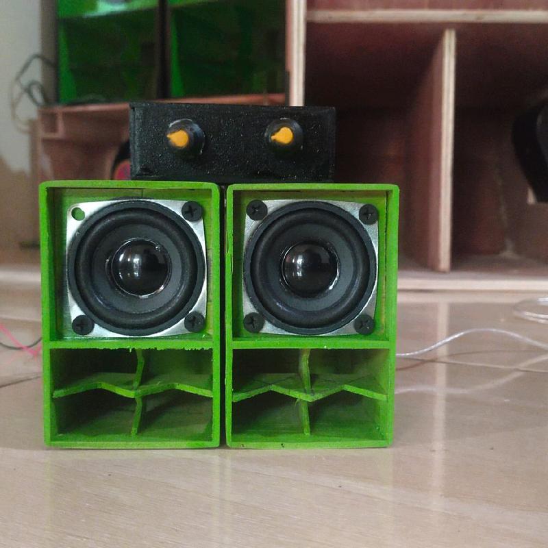 paket miniatur sound siap bunyi 2inc double 4