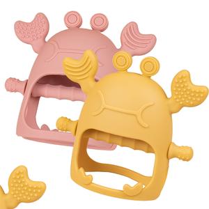 Mainan Tumbuh Gigi Bayi, VODOVB, Tongkat Tumbuh Gigi, Silikon Gred Makanan, Mainan Bayi, Rattle Tumbuh Gigi, Anti-Makan Tangan Teether Gigitan Baby teether