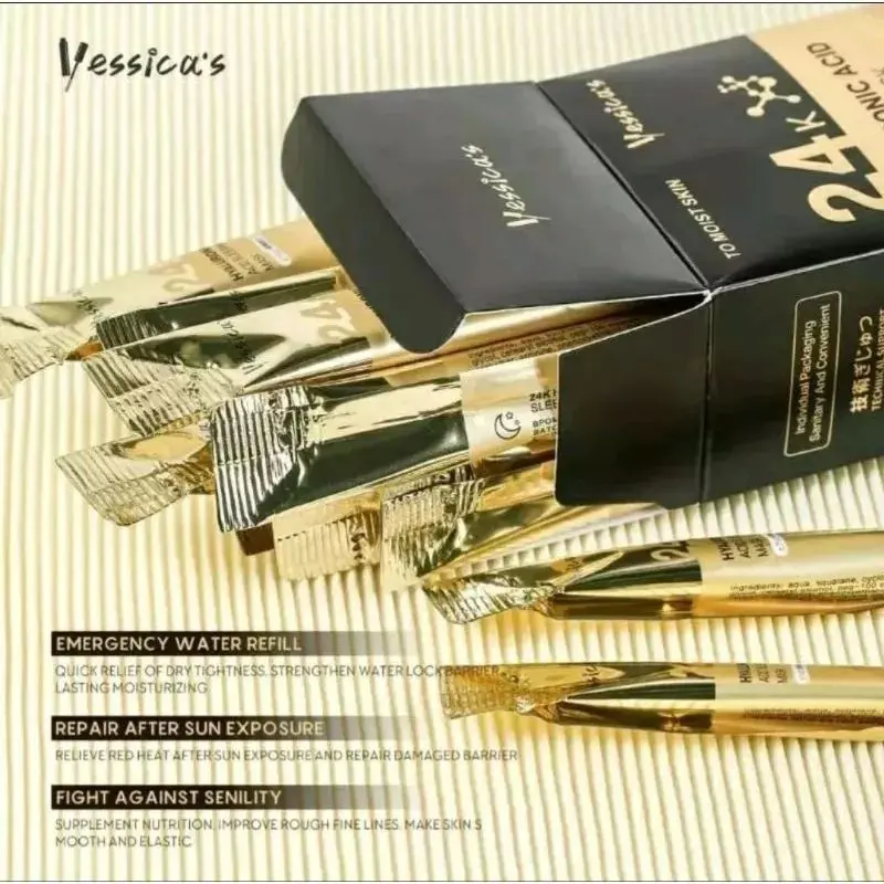 FYC|YESSICA'S SLEEPING MASK 24K LEAVE-ONE-masker wajah  Yessica's sleeping mask