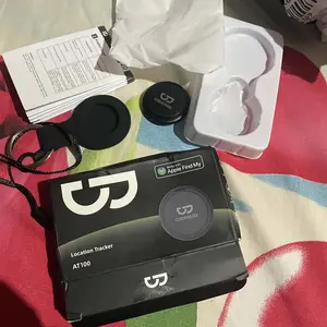 GOOJODOQ AT100 Hanya untuk iOS Bluetooth Smart Anti-Lost Locator untuk Anak-anak, Kunci, Hewan Peliharaan, Ponsel