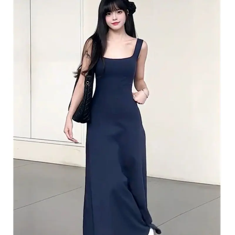 VÁY 2 DÂY NỮ CÚP NGỰC CỔ VUÔNG DÁNG DÀI, ĐẦM BODY HAI DÂY ALISA KIỂU NỮ TÍNH (Bigsize) | BigBuy360 - bigbuy360.vn