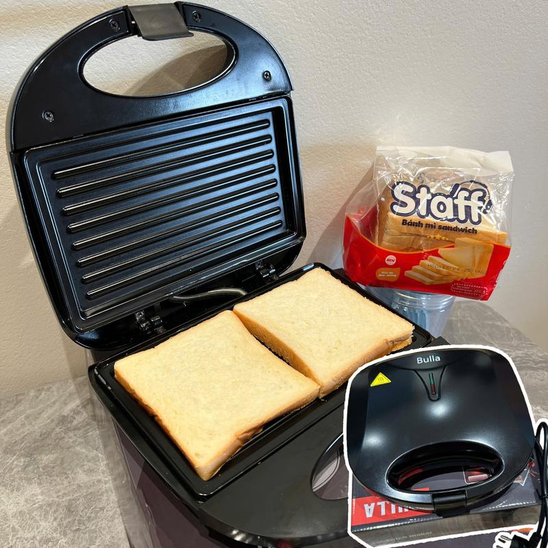 Máy nướng bánh mì máy nướng bánh kẹp máy kẹp nướng bánh mì bánh sandwich chính hãng Bulla x Orvica. Bảo hành 12 tháng - Máy Làm bánh