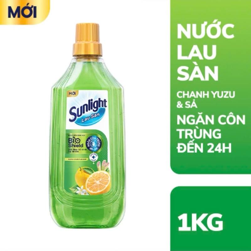 Sunlight - Nước Lau Sàn Chanh Yuzu & Sả - Lavender - Bio Shield 1KG Ngăn Côn…