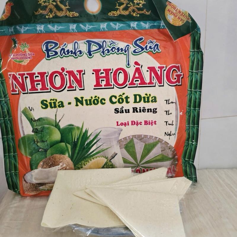 Bánh Phồng Sữa Nhơn Hoàng Sầu Riêng 400G SIÊU TO - Bánh Tráng Sữa ĐẶC BIỆT - Đặc Sản Miền Tây