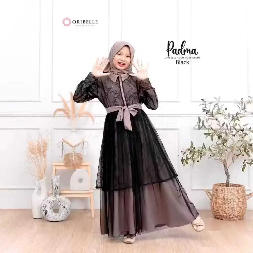 GAMIS SYARI' ANAK PEREMPUAN DELISHA PLUS KERUDUNG USIA 3-12 TAHUN-GAMIS SYARI' ANAK PREMIUM-GAMIS ANAK PEREMPUAN VIRAL Airflow Baju Crinkle Muslim Remaja Muslim Bergo Dress Pesta Tanggung