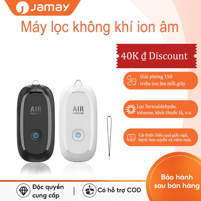 JAMAY M8 Bộ lọc không khí đeo được giúp làm sạch không khí, lọc bụi, lọc nhiều chất rắn và khí độc hại, cải thiện giấc ngủ, giảm viêm mũi và điều hòa nhịp thở.