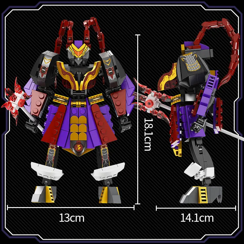 JAKI Mainan Blok Bata JAKI DIY Robot Balok untuk Anak Laki-laki - Puzzle Susun 3D Bricks Nano Asli Hadiah 4