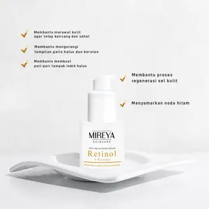 Mireya Retinol Biostine Anti Aging Booster Serum 20ml - Serum Retinol dengan Vitamin E Niacinamide Collagen Biostine untuk Menjaga Skin Barrier & Mengurangi Tanda Penuaan