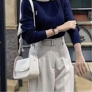 Obi pents - Higwaist Loose Belt Pants - Celana Kulot Wanita Casual - Celana Kerja Semi Standar