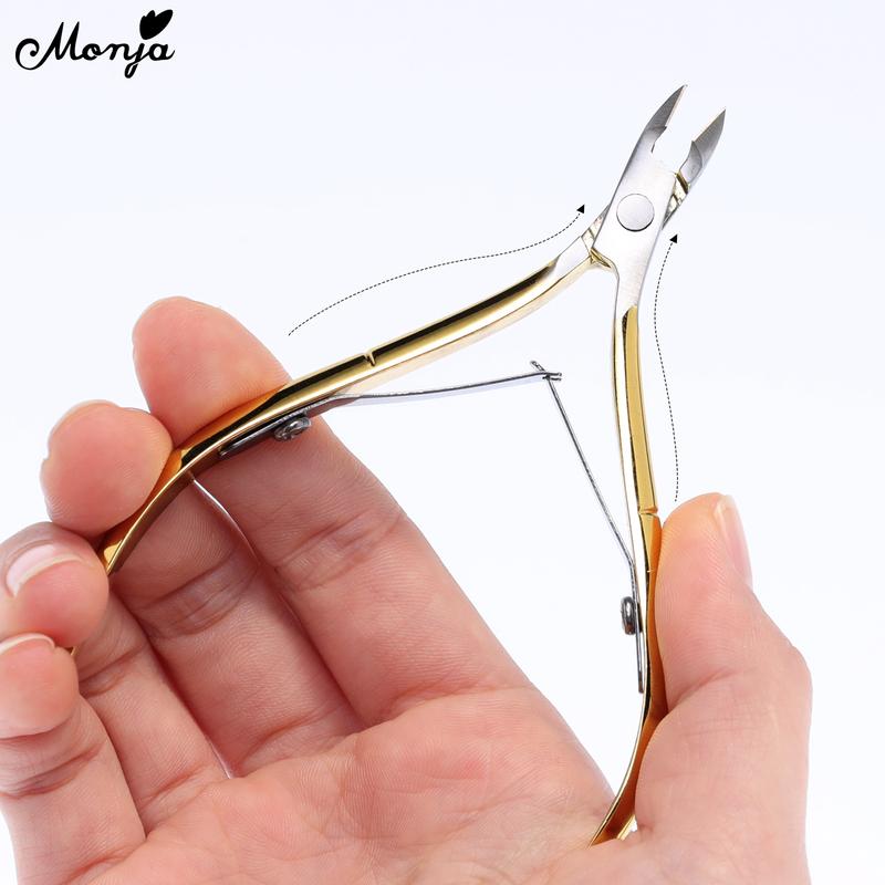 Dụng Cụ Cắt Lớp Biểu Bì Nghệ Thuật Làm Móng, Dụng Cụ Làm Móng, Thép Không Gỉ Vàng, Để Làm Sạch Và Loại Bỏ Da Chết, Thích Hợp Để Chăm Sóc Móng Tay Và Móng Chân, Tiệm Làm Móng, Tại Nhà, Dụng Cụ Tự Làm, Bao Gồm Dao Cắt Và Dụng Cụ Đẩy 3