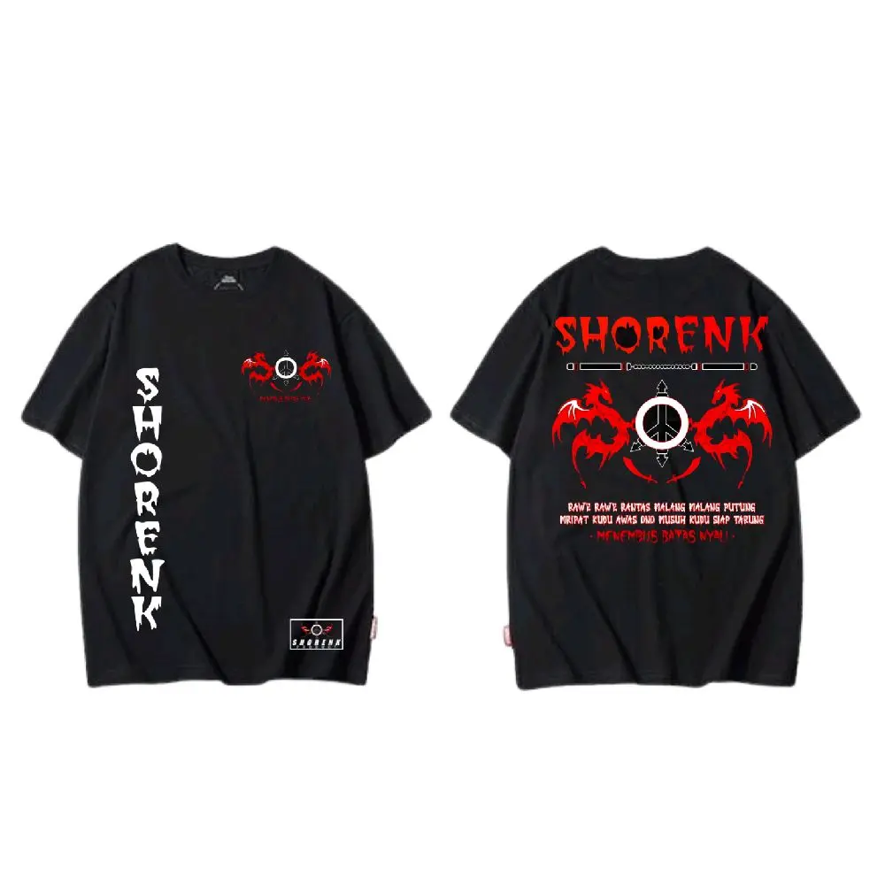Kaos SHORENK  Cotton Combed - Lembut, Pria, Nyaman, Panjang, Hitam,  Wanita, Sweater, Distro, Basic, Unisex