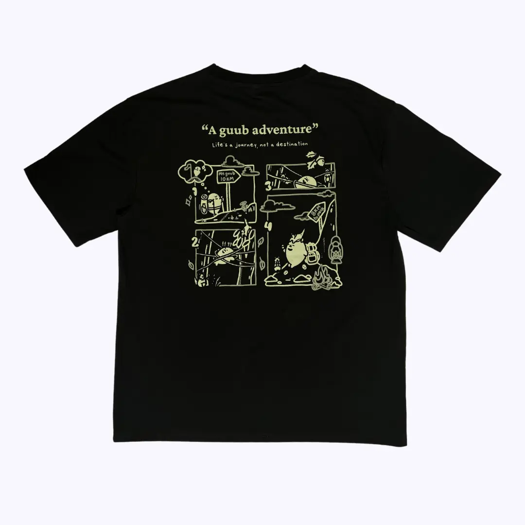 guub adventure Oversized Tee (black) - guub