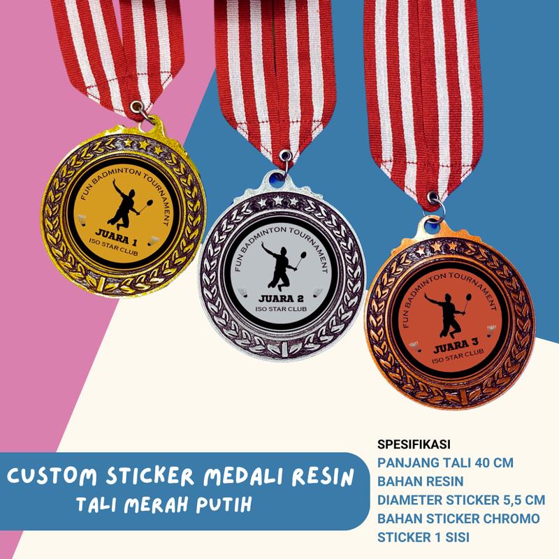 Medali Resin Custom Hadiah Penghargaan Kejuaraan Souvenir Lomba - Shop ...