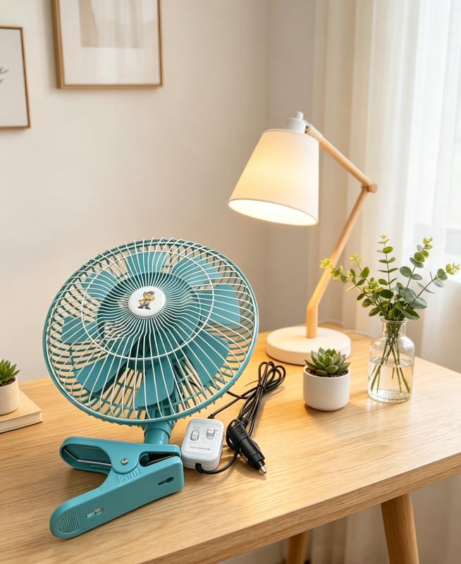 Máy làm mát 11 inch cho xe ô tô, hoạt động với điện áp 12V/24V, phù hợp cho xe…