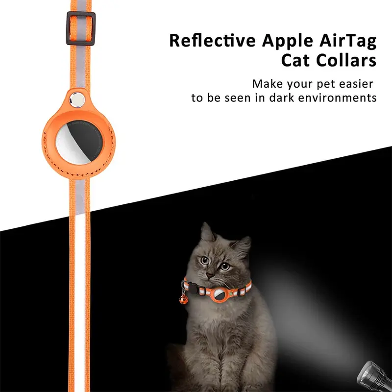 Pet Apple AirTag Kalung Collar Kucing Airtag GPS Tracker Anti Theft Anjing Kucing 7