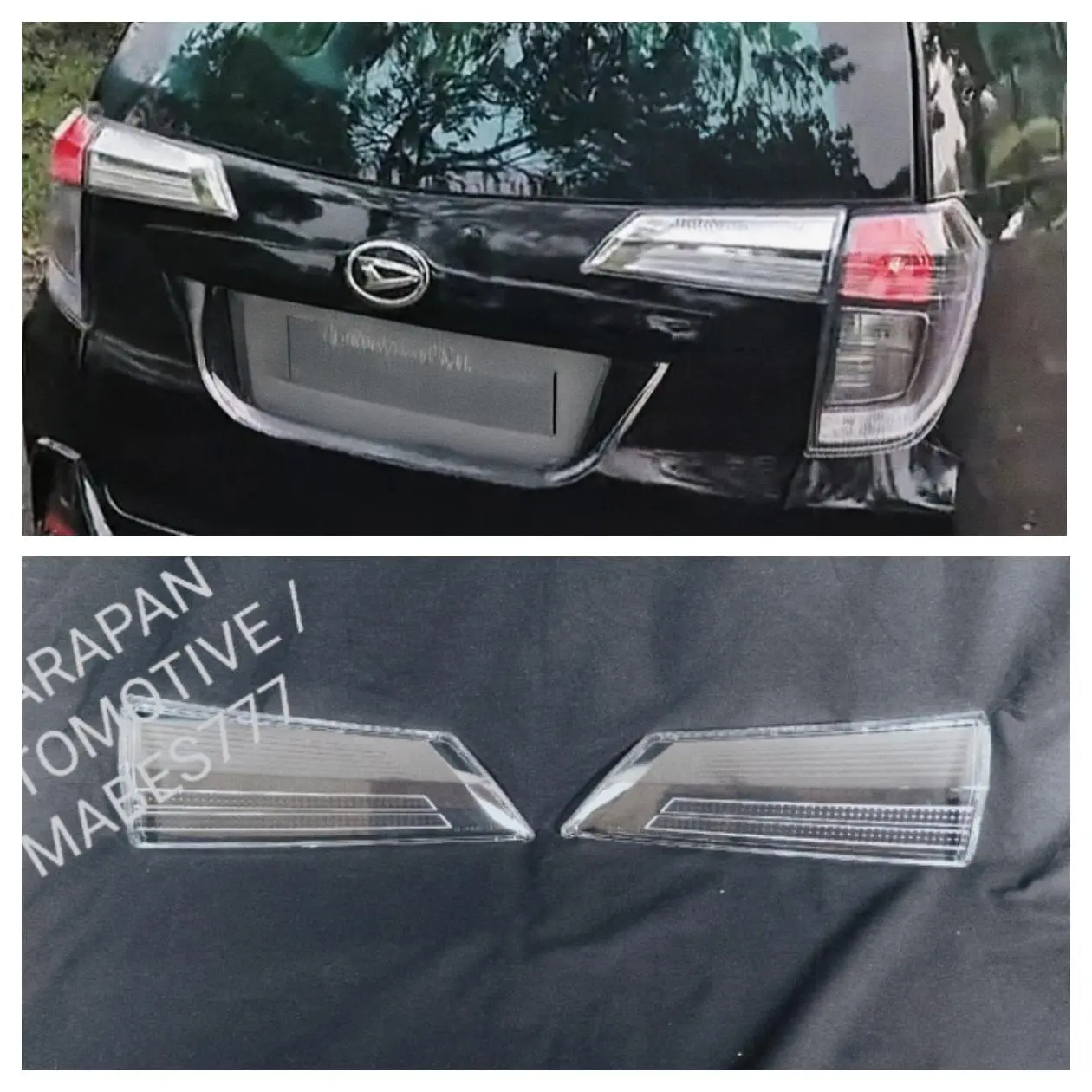 Mikanya saja Reflector Lampu CALYA Dan SIGRA  Belakang model Bening (Variasi/Modifikasi) Tahun 2016 sampai sekarang Mikanya saja