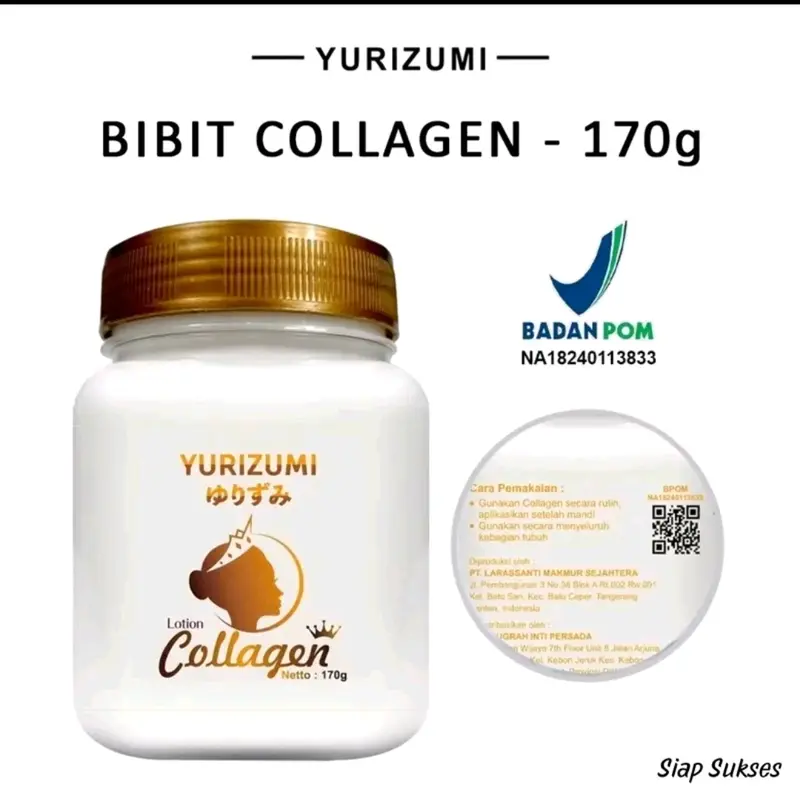 Bibit colagen pemutih badan body cream pencerah kulit kusam 150ml BPOM Lotion Tubuh Perawatan Mencerahkan 5
