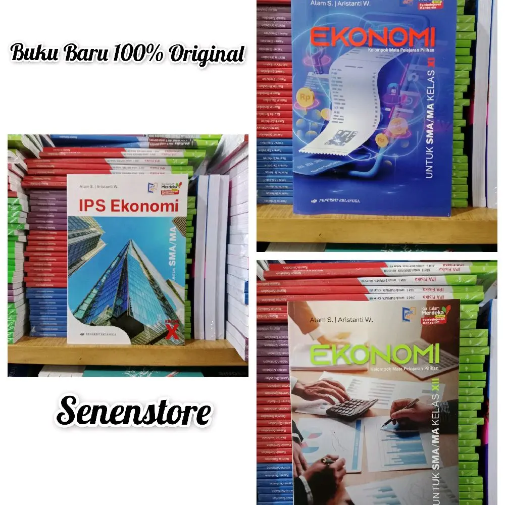 Buku IPS EKONOMI Kelas 10 11 12 SMA/MA Kurikulum Merdeka Pembelajaran Mendalam ( PM ) Terbaru 2026 ERLANGGA