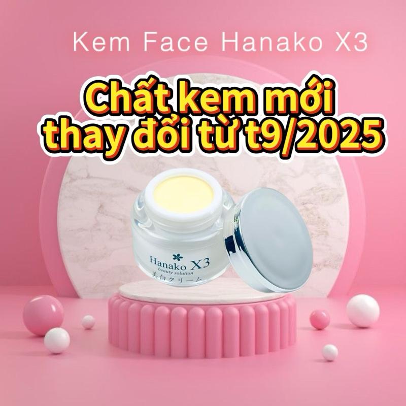 SHOP_MALL Mua 2 tặng 1 KEM FACE HANAKO X3 NHẬT BẢN hộp 12g hỗ trợ mờ thâm nám trắng sáng da . Cải thiện da tươi sáng