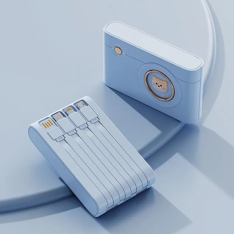 Q254 Power Bank 30000mAh good quality Charger for Samsung iPhone  Android Type-C 4 USB Powerbank 4