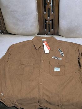 Product Review of Monjiro - Megalo - Shirt Gold Long Sleeved Pria - Kemeja Corduroy Lengan Panjang Cowok from 3**3 1