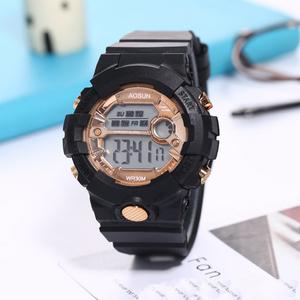 Jam Tangan Digital Lelaki Sport Watch Dual Display Hitam Emas Gaya G-Style LED Tahan Lasak Stylish Harian Outdoor