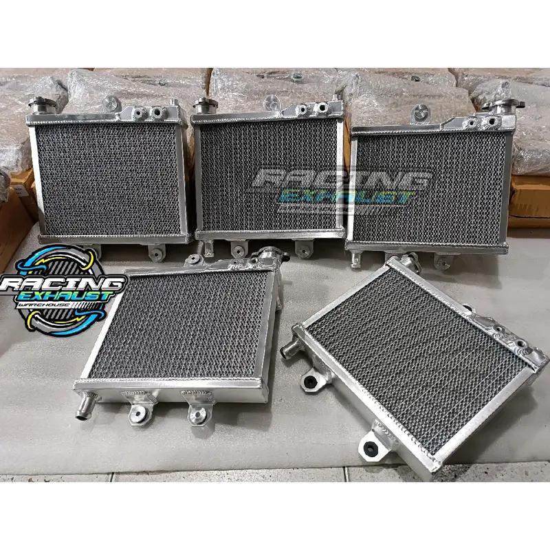 Radiator Alumunium Spac New Model ORIGINAL THAILAND Kotak Tebal Ada Pelindung Jaring Kisi kisi nya Kawasaki Ninja R RR SS Zx KR KRR New Old Victor ORI ASLI Thailand IMPORT Tebal 0