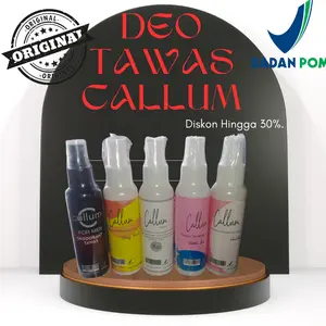 1 pcs Deodorant tawas spray callum,isi 100 ml,BPOM,HALAL,izin kemenkes,penghilang bau keringat,mencerahkan keti, Cairan tawas anti bakteri hook  deodorant deospray semprotan