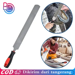 47cm Kikir Kuda Dua Sisi Horseshoe File Sickle Shoeing Tools Kikir Kuku Sapi Alat Perawatan Kuku Kuda