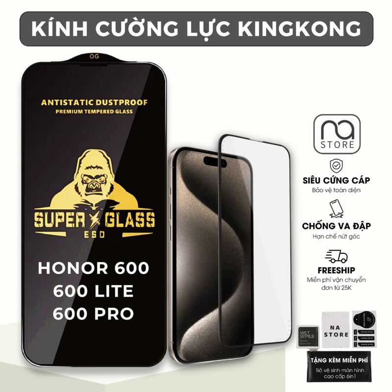 Kính cường lực dành cho Honor 600, 600 Lite, 600 Pro Kingkong full màn |Miếng…