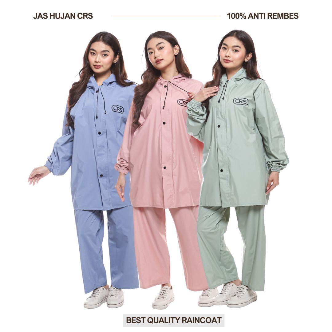CRS Jas Hujan Raincoat Wanita dan Pria Terbaik Anti Rembes PVC Pakaian CRS Jas Hujan Raincoat Wanita dan Pria Terbaik Anti Rembes PVC Pakaian