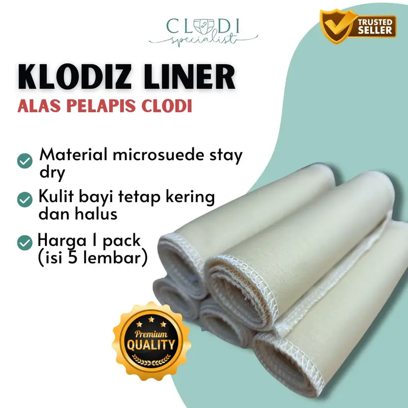 ORIGINAL Sobi Liner Bamboo (Alas Pelapis Clodi) Liner Penyaring Pipis 3