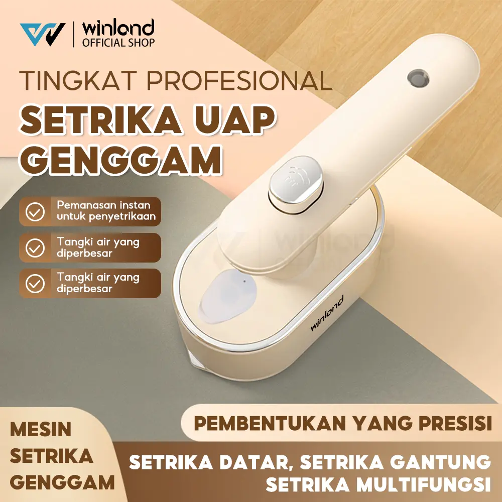Setrika uap portabel mini Winland Setrika mini portabel setrika semprot pemanas cepat Kabel Listrik