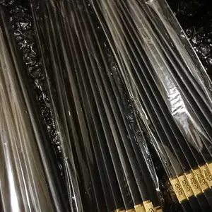 UNISO - [10 PASANG] SUMPIT ELEGAN BAHAN PLASTIK ALAT MAKAN SUMPIT HITAM ANTI LENGKET