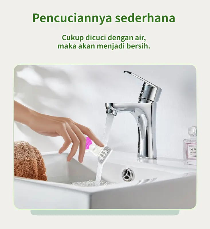 Alat Cukur Bulu Wanita | 5 Mata Pisau | Untuk Kulit Sensitif | Free Kotak gratis 5