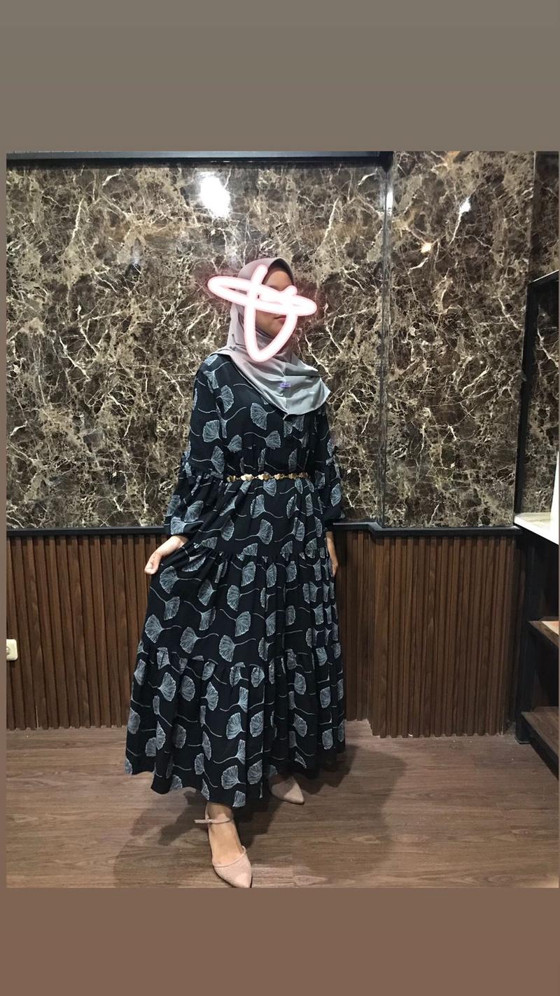 Product Introduction of (Terbaru) GAMIS BAHAN CRESPO / MOTIF DAUN 10