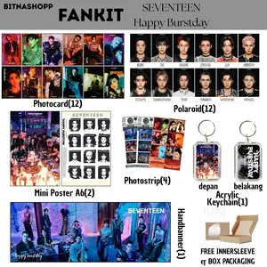FANKIT SEVENTEEN HAPPY BURSTDAY 32 ITEM KPOP UNOFFICIAL HOSHI JUN MINGYU SCOUPS VERNON WONWOO WOOZI