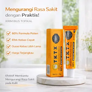 TKTX 60% Anestesi Cream Sulam Alis Tattoo | Krim Kebas Tattoo Tanpa Sakit | Cepat Pulih  Eye Perawatan Wajah Pria Kusam