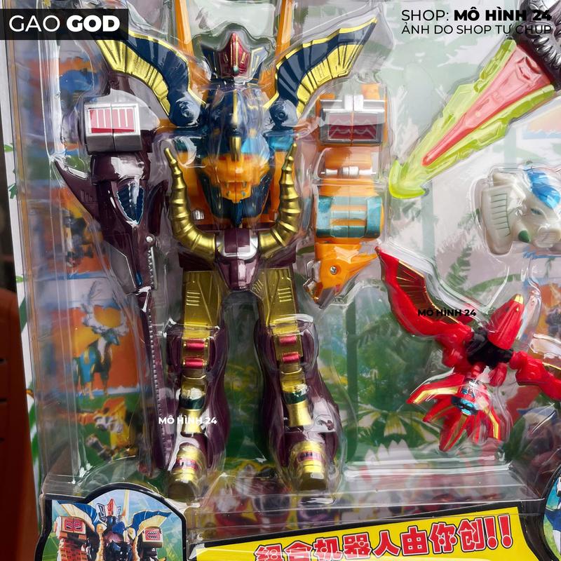 Bộ mô hình đồ chơi ghép hình robot siêu nhân Gao GOD gaogod chúa cho trẻ em Hyakujuu Sentai Gaoranger smp china siêu thú
