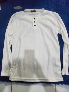 Product Review of KAUS KANCING WAFFLE LENGAN PANJANG PRIA MODEREN TERBARU Baju Hitam from s**u B**a 2