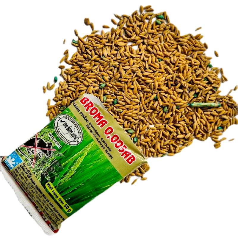 Combo 10 gói BROMA Trừ Chuột Sinh Học Từ Thóc Trộn Sẵn - An Toàn & Hiệu Quả Cao - Gói 50gram - Giải Pháp Kiểm Soát Chuột Tự Nhiên Cho Mùa Màng