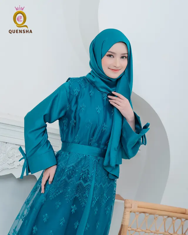 Baju Kondangan Simple Elegan Set Outer Brukat Burgundy Premium Raissa Burgundy Dress Pesta Mewah Murah Gamis Kondangan Coklat Mahogany Set Kerudung 7