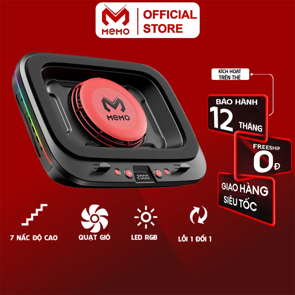 Đế tản nhiệt laptop gaming MEMO FL08 hơn 15 chế độ gió 7 mức điều chỉnh độ cao tăng fps máy tính chiến game LOL Valo | BigBuy360 - bigbuy360.vn Đế tản nhiệt laptop gaming MEMO FL08 hơn 15 chế độ gió 7 mức điều chỉnh độ cao tăng fps máy tính chiến game LOL Valo | BigBuy360 - bigbuy360.vn