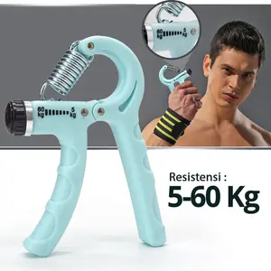 Hand Grip Gym Portable 5–60Kg Alat Latihan Otot Tangan, Beban Bisa Disesuaikan Hand Grip Anti Slip Portable 011-2